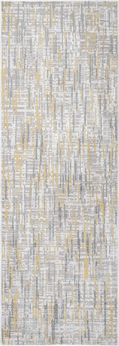 Recycled Gold Crosshatch Area Rug 150 x 240 cm