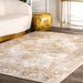 Recycled Gold Medallion Area Rug 140x200 cm