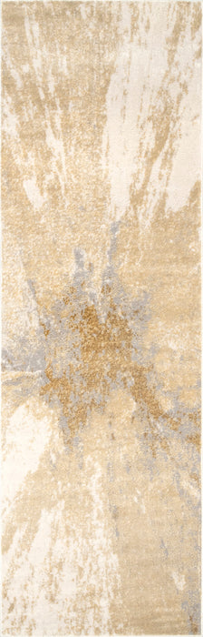 Recycled Gold Splatter Abstract Area Rug 160x230 cm