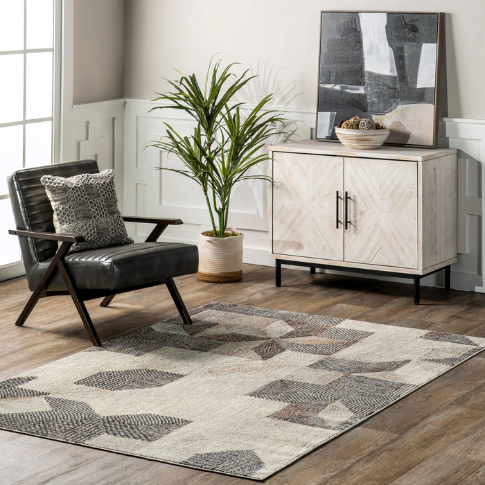 Recycled Grey Area Rug 100% Sustainable Materials 160x230 cm