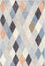 Kierrätetty harmaa Argyle Area -matto 160x230 cm