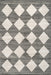 Recycled Grey Checkerboard Area Rug 160x230 cm