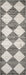 Recycled Grey Checkerboard Area Rug 160x230 cm