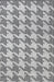Recycled Houndstooth Area Rug 152Cm Dark Grey