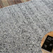 Recycled PET Cotton Indoor Outdoor Rug in Dark Grey and Taupe
