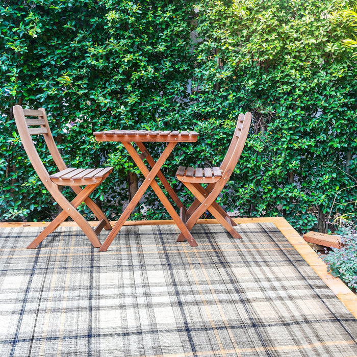 Recycled PET Indoor Outdoor Rug For High Traffic Areas