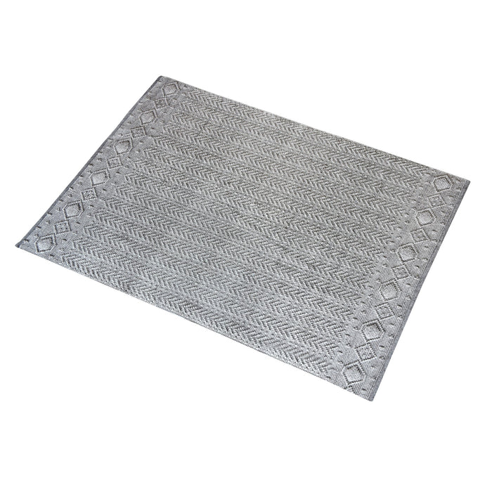 Recycled PET Zigzag Outdoor Indoor Rug for Durability