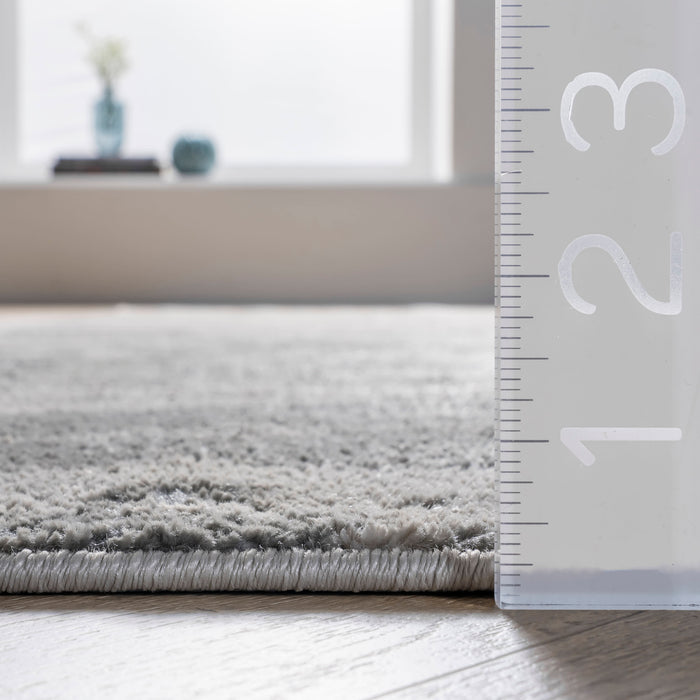 Recycled Silver Abstract Area Rug 160x230 cm