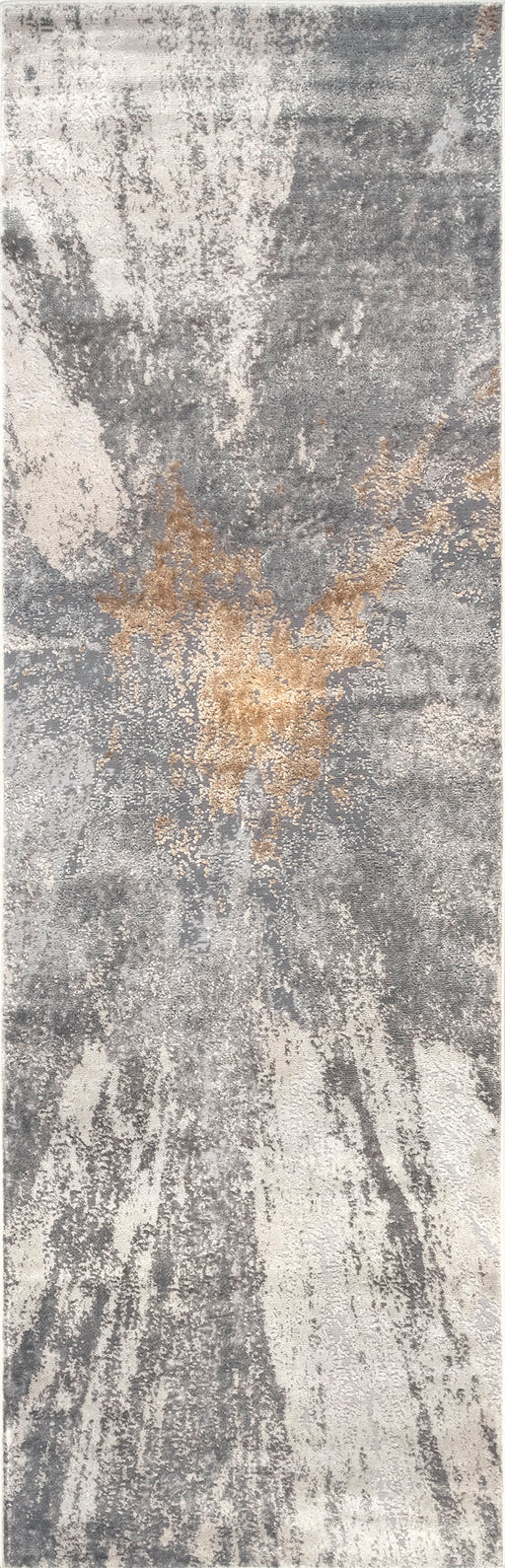 Recycled Silver Abstract Area Rug 160x230 cm