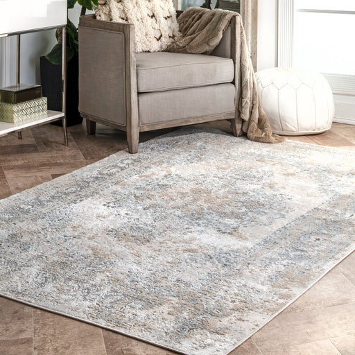 Recycled Silver Area Rug 170x240 cm
