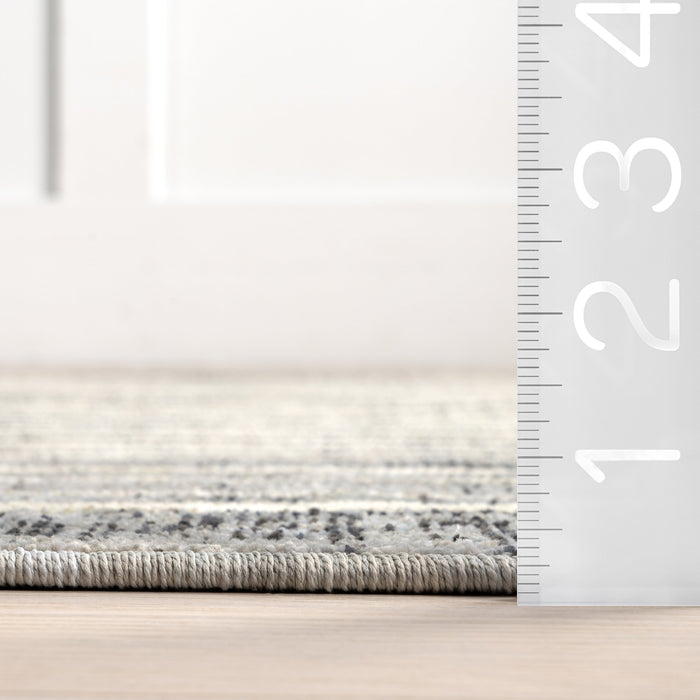 Recycled Stripes Area Rug 160cm Grey