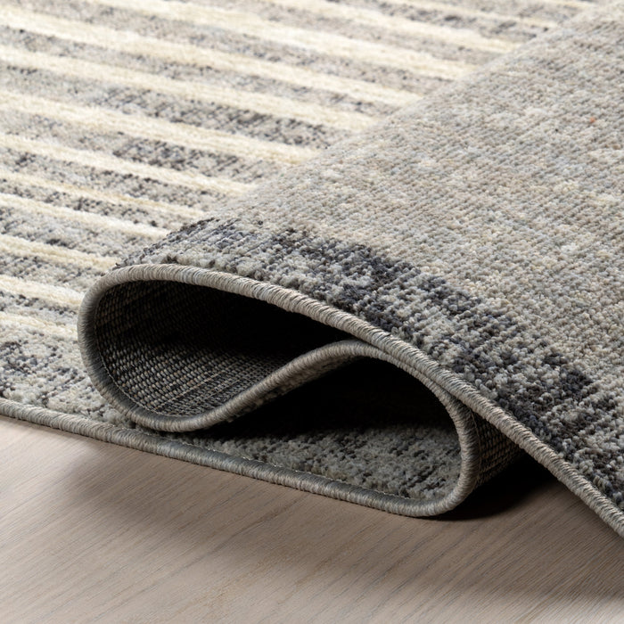 Recycled Stripes Area Rug 160cm Grey