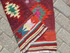 Red Kilim Vintage Rug 112cm x 69cm Handwoven from Turkey