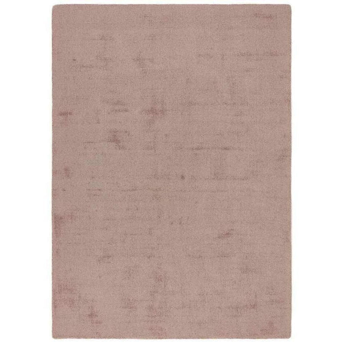 Reef Modern Plain Dye Soft Eco-Friendly Recycled Easy Care Durable Blush Rug