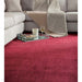 Reef Modern Plain Dye Soft Eco-Friendly Recycled Easy Care Durable Raspberry Rug