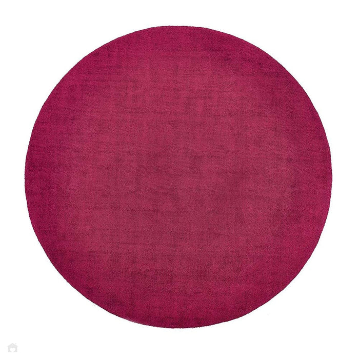 Reef Modern Plain Dye Soft Eco-Friendly Recycled Easy Care Durable Raspberry Rug