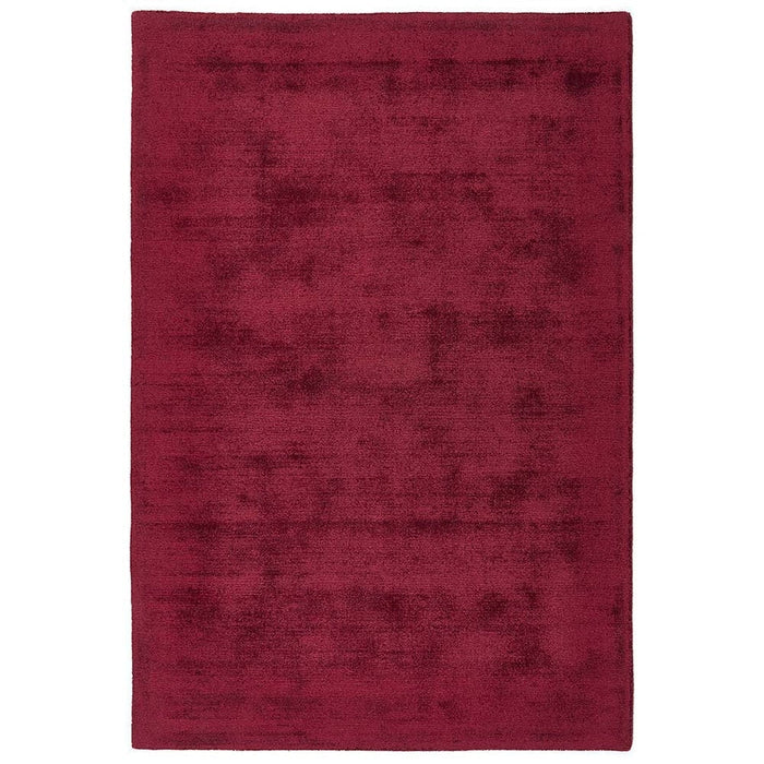 Reef Modern Plain Dye Soft Eco-Friendly Recycled Easy Care Durable Raspberry Rug
