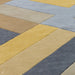 Reef RF02 Big Zig Modern Geometric Hand-Woven Wool Ochre/Grey/Charcoal/Taupe Multicolour Rug