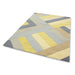 Reef RF02 Big Zig Modern Geometric Hand-Woven Wool Ochre/Grey/Charcoal/Taupe Multicolour Rug
