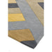 Reef RF02 Big Zig Modern Geometric Hand-Woven Wool Ochre/Grey/Charcoal/Taupe Multicolour Runner