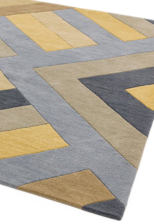 Reef RF02 Big Zig Ochre Grey Rug