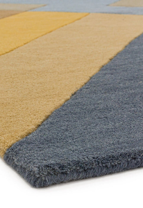 Reef RF02 Big Zig Ochre Grey Rug