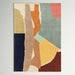 Reef RF14 Abstract Modern Collage Hand-Woven Wool Beige/Grey/Taupe/Muted Multicolour Rug