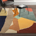 Reef RF14 Abstract Modern Collage Hand-Woven Wool Beige/Grey/Taupe/Muted Multicolour Rug