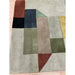 Reef RF15 Modern Geometric Hand-Woven Wool Beige/Muted Multicolour Rug