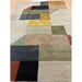 Reef RF15 Modern Geometric Hand-Woven Wool Beige/Muted Multicolour Rug