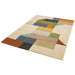 Reef RF15 Modern Geometric Hand-Woven Wool Beige/Muted Multicolour Rug