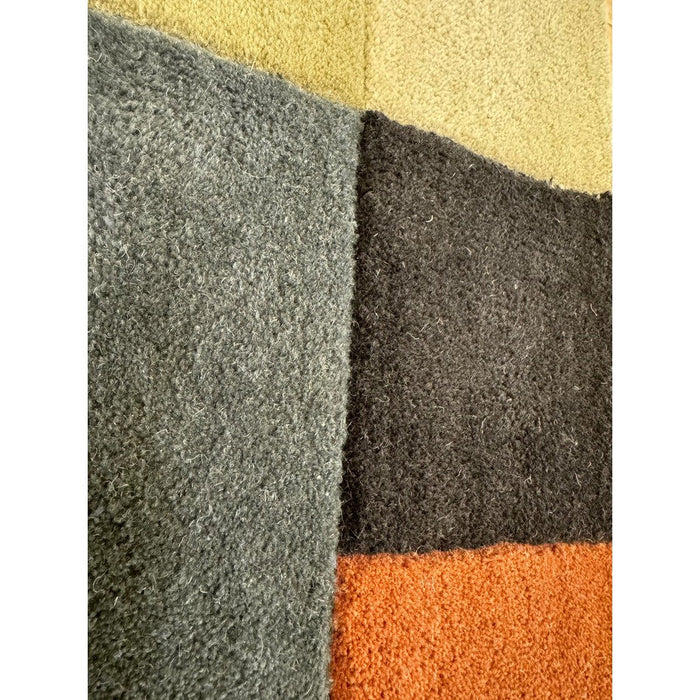 Reef RF15 Modern Geometric Hand-Woven Wool Beige/Muted Multicolour Rug