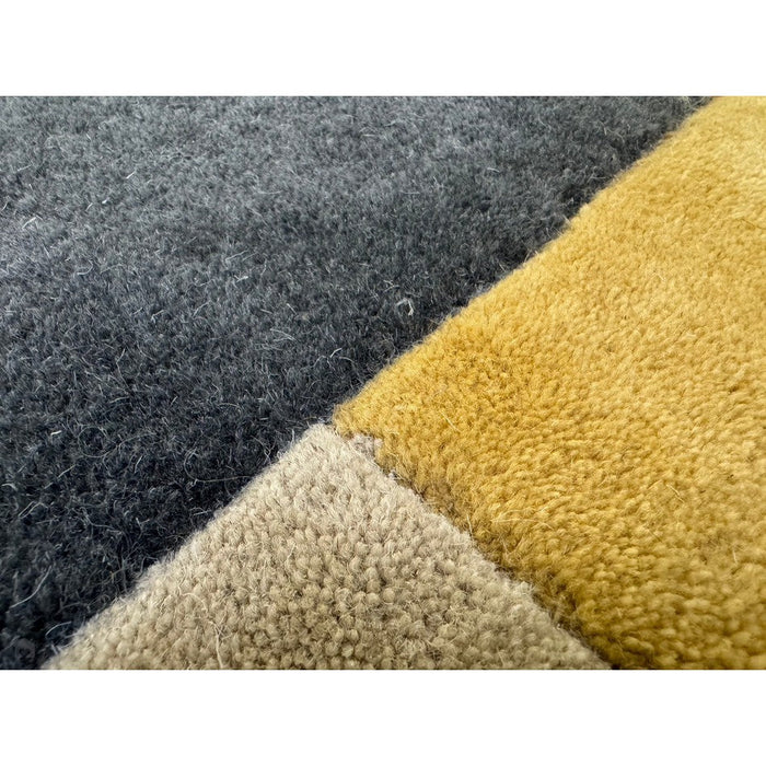 Reef RF15 Modern Geometric Hand-Woven Wool Beige/Muted Multicolour Rug