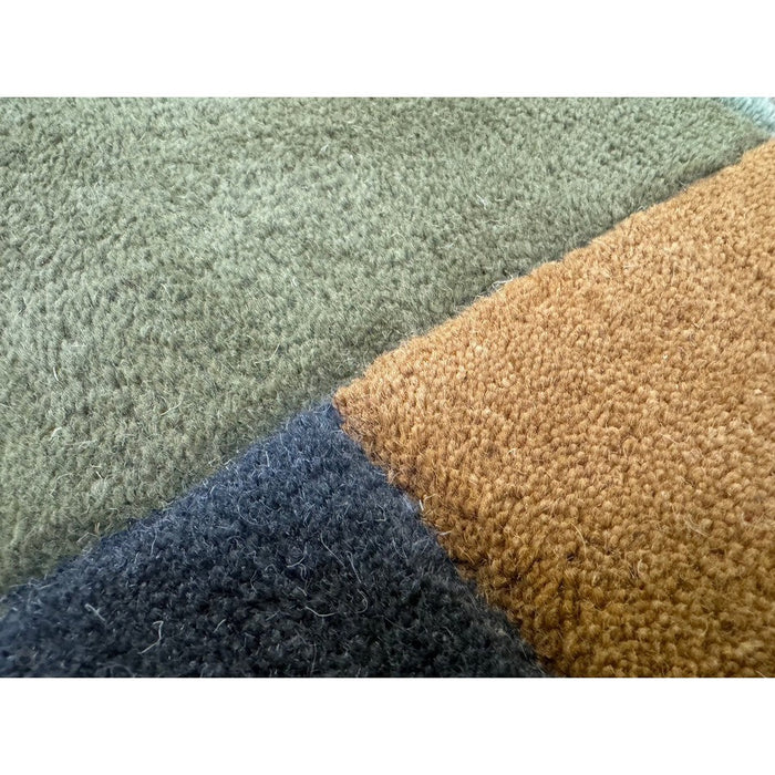 Reef RF15 Modern Geometric Hand-Woven Wool Beige/Muted Multicolour Rug