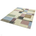 Reef RF17 Blocks Modern Geometric Hand-Woven Wool Beige/Pastel/Multicolour Rug 160 x 230 cm