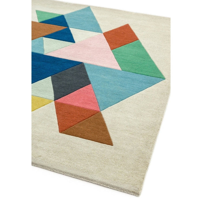 Reef RF18 Triangle Modern Geometric Hand-Woven Multicolour Rug