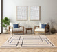 Reef RF19 Outline Blue Rug