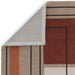 Reef RF20 Tappeto moderno geometrico in lana intrecciata a mano terracotta/beige