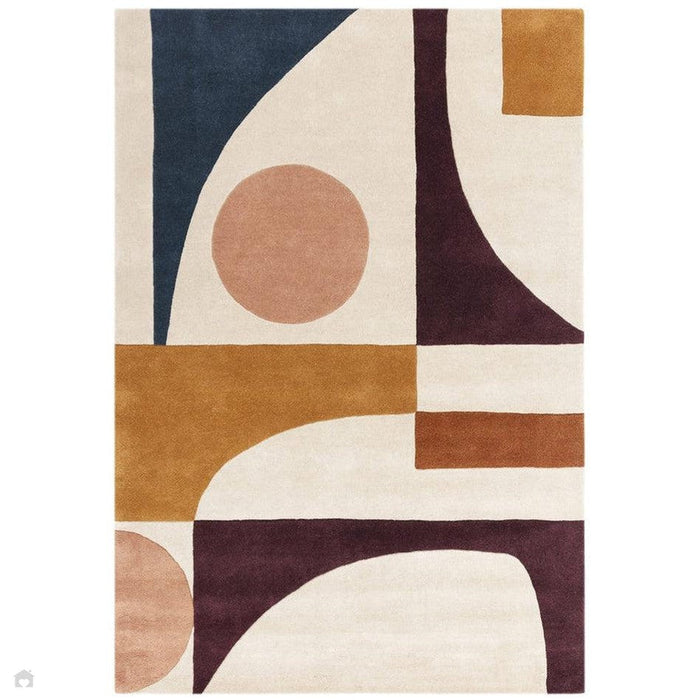 Reef RF23 Connect Modern Geometric Hand-Woven Wool Multicolour Rug