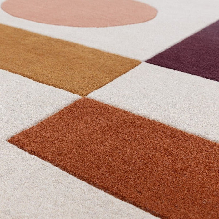 Reef RF23 Connect Modern Geometric Hand-Woven Wool Multicolour Rug