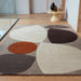 Reef RF24 Mid Century Modern Geometric Hand-Woven Wool Grey/Multi Rug
