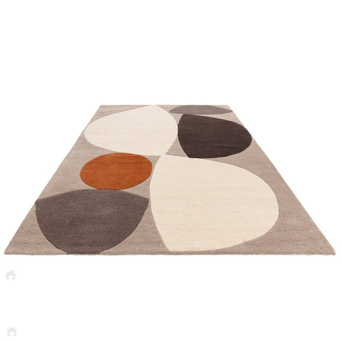 Reef RF24 Mid Century Modern Geometric Hand-Woven Wool Grey/Multi Rug