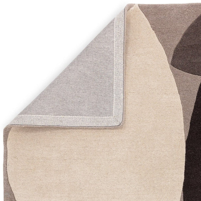 Reef RF24 Mid Century Modern Geometric Hand-Woven Wool Grey/Multi Rug