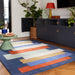 Reef RF33 Stacks Modern Geometric Hand-Woven Wool Blue/Multicolour Rug