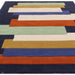 Reef RF33 Stacks Modern Geometric Hand-Woven Wool Blue/Multicolour Rug