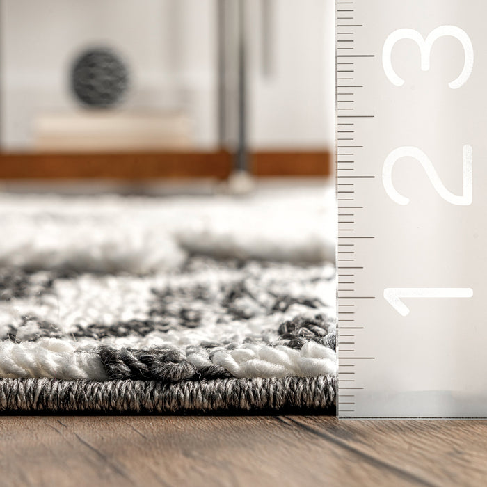 Reese Grey Tasseled Area Rug 120x180 cm