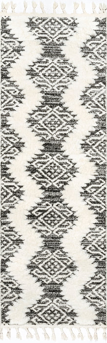 Reese Grey Tasseled Area Rug 120x180 cm