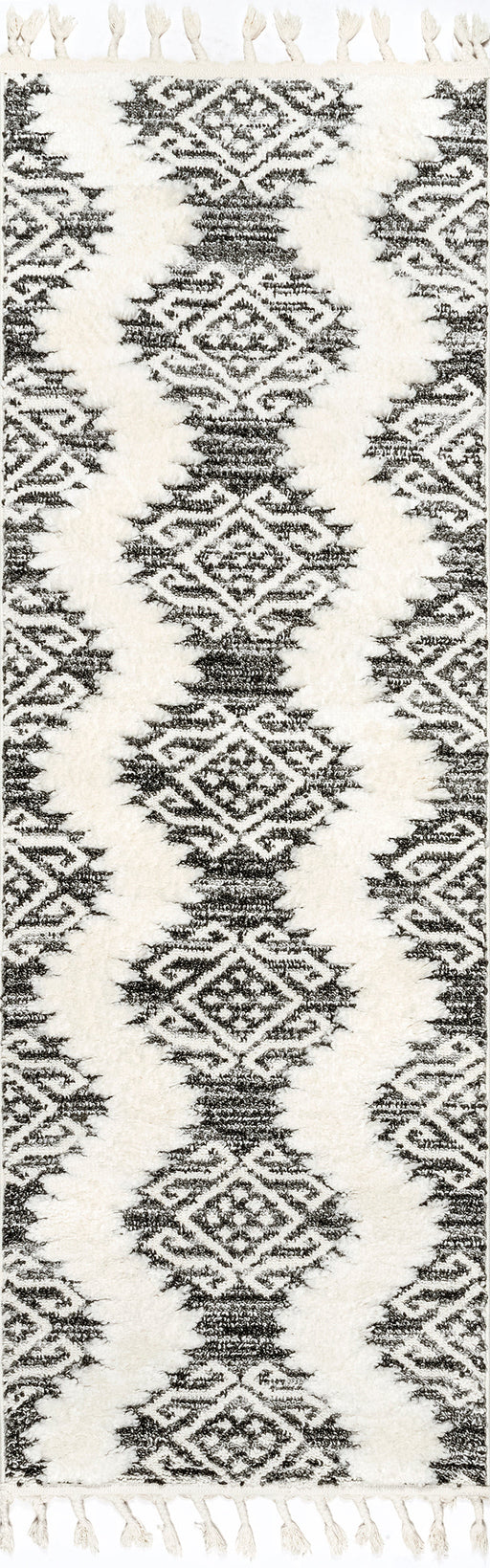 Reese Grey Tasseled Area Rug 120x180 cm
