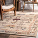 Regal Beige Area Rug with Ornate Pattern