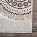 Regal Suzani Area Rug for Indoor and Outdoor Use Beige